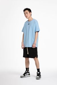 Maglietta sportiva personalizzata in cotone di alta qualità per gli uomini in <span class=keywords><strong>bianco</strong></span> pesante oversize T-Shirt stampa da uomo T-Shirt personalizzate con scollo a girocollo - Product Image 2