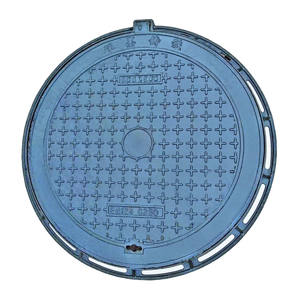 ฝาปิดท่อระบายน้ำเหล็กดัดอ่อน EN124 B125 C250 D400 แบบกำหนดเอง สำหรับทางเท้า สวนสาธารณะ และที่พักอาศัย พร้อมสีดำสำหรับทาแอสฟัลต์ - Product Image 1