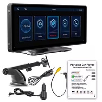 Portable 10.26 pouces Carplay écran 1080P Dash Cam écran de voiture sans fil Carplay Android Auto FM fonction lecteur de musique voiture Dvd Play