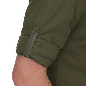 Polo de pêche à col boutonné, imprimé camouflage poisson, séchage rapide, fermeture éclair, design ventilé personnalisé, idéal par temps froid, très bien noté. - Product Image 5