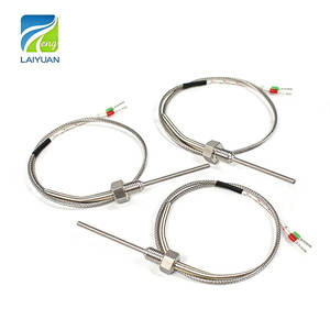 Laiyuan เครื่องวัดอุณหภูมิแบบ J ประเภท J พร้อมสายถักโลหะ - Product Image 1