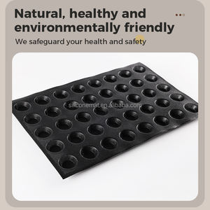 <span class=keywords><strong>Stampo</strong></span> per Torte Forato Nero a 40 Cavità - Personalizzabile in Dimensioni e Colore, <span class=keywords><strong>Stampo</strong></span> per Pane Commerciale, Traspirante e Facile da Sformare - Product Image 3