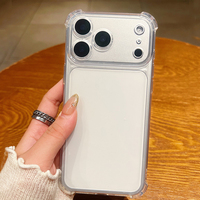 Funda Protectora para Teléfono de PC y TPU Transparente, Anti-rayones, Anti-amarillamiento, Resistente a Impactos, Venta Directa de Fábrica, para iPhone 17 16 15 14 12 Pro Max