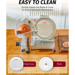 Máquina <span class=keywords><strong>Cortadora</strong></span> <span class=keywords><strong>de</strong></span> Carne Eléctrica HBS300, Rebanadora <span class=keywords><strong>de</strong></span> Alimentos y Charcutería, Grosor <span class=keywords><strong>de</strong></span> Rebanada Ajustable, Patas <span class=keywords><strong>de</strong></span> Succión Antideslizantes, Cuchilla Extraíble <span class=keywords><strong>de</strong></span> 12 Pulgadas - Product Image 6
