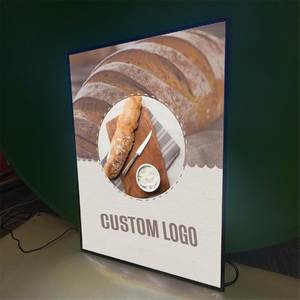 Caja de Luz LED Delgada de Diseño Personalizado y Alto Brillo, Panel LED Delgado para Póster A1, Marco LED para Publicidad - Product Image 1