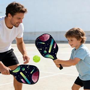 Paleta de Pickleball Hikeon Resistente, Núcleo de Madera de Álamo, Diseño de Panal de Abeja, Superficie Rugosa de Carbono T700, Aprobada por la USAPA, Potente - Product Image 6