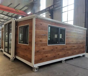 Mô-đun mở rộng container nhà Hà Bắc Quảng Đông phẳng Bốn bánh xe container nhà với Trailer - Product Image 4