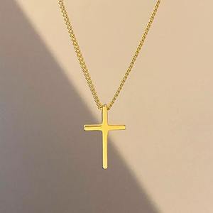 Wholesale Minimalist Jewelry 925 Sterling <b>Silver</b> <b>Cross</b> Pendant <b>Necklace</b> for <b>Woman</b> - Product Image 5