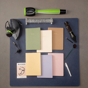 Cuaderno de diario de cuero pequeño personalizable simplificado A5 A6 A7 libros escolares de tapa dura 100 hojas encuadernación de costura para estudiantes - Product Image 3