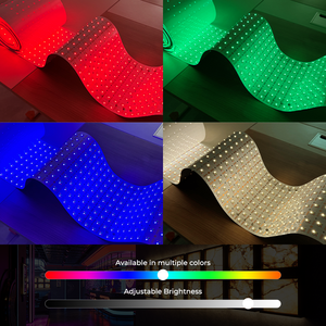 แผ่นไฟ LED RGBW สำหรับโรงแรมทันสมัย DC24V 60W/M 1296 LEDs/M SMD2835 ตัดได้ตามต้องการ ยืดหยุ่นสำหรับหินอ่อน รุ่น BG-2103-2824-1296 H - Product Image 4