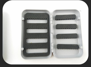 Boîte d'appâts à mouches étanche double face avec doublure en mousse EVA gris <span class=keywords><strong>orange</strong></span> pour le stockage des leurres sur les ruisseaux, les lacs et les rivières - Product Image 2