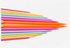 Juego de ganchillo Diy de una sola punta de Color caramelo, aguja de tejer de punto de plástico - Product Image 3