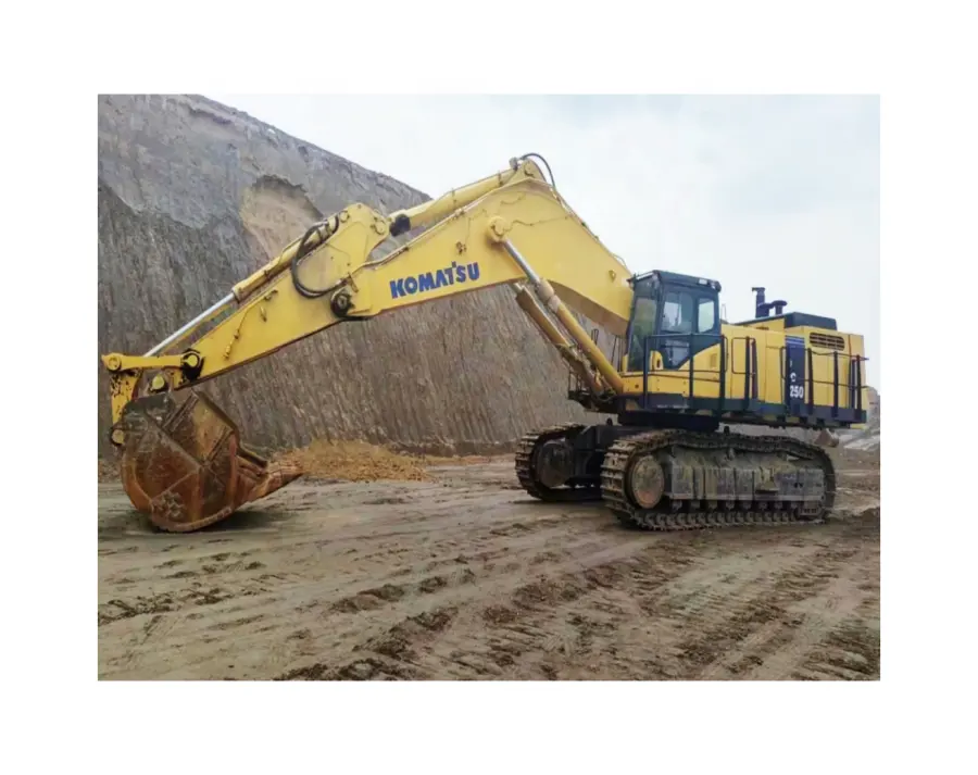 Excavadora hidráulica usada Komatsu PC1250 sobre orugas Máquina de construcción pesada Komatsu PC1250 usada 125 toneladas Equipo de construcción