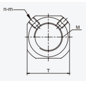 DN Series Stainless Steel <b>Square</b> <b>Nuts</b> Self-Locking <b>Square</b> Screw Caps <b>Square</b> <b>Nut</b> Fittings - Product Image 2