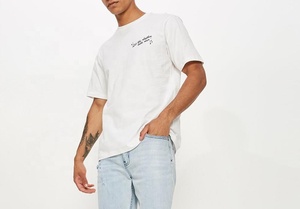 2023 T-Shirt homme personnalisé haute qualité 100% coton Jersey solide motif imprimé 220 grammes poids Logo personnalisé - Product Image 2