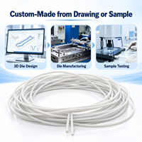 Fabricant de tubes en silicone blanc sur mesure OEM, tubes en silicone extrudés flexibles pour applications d'étanchéité industrielle