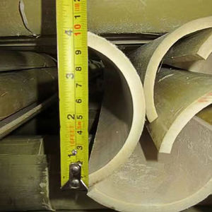 Fabbrica di alta qualità mezzo tondo giallo dritto grande palo di bambù all'ingrosso - Product Image 6