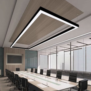 Hiện đại Dimmable 36W 40W LED tuyến tính Mặt dây đèn nhôm hồ sơ Trần treo đèn trang trí chiếu sáng LED đèn chùm - Product Image 6