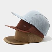 Topi bisbol pinggiran datar ringan, topi Snapback Hip-hop ringan cepat kering