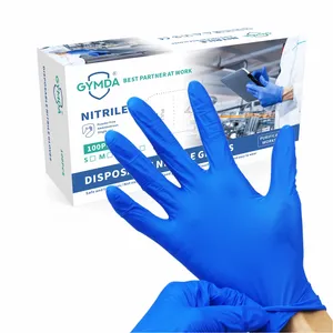 Gymda 5g 4mil gants en nitrile à usage médical gants en nitrile jetables imprimés avec logo gants en nitrile colorés