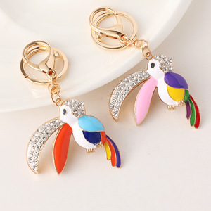<span class=keywords><strong>2025</strong></span> mới nhất đầy màu sắc Men chim vẹt xe Móc Chìa Khóa Bling Rhinestone Toucan quyến rũ <span class=keywords><strong>Keychain</strong></span> - Product Image 4