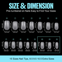 ZRKGEL – Nouveauté : 360 faux ongles en acrylique mat préformés, forme cercueil, couvrance totale, avec logo personnalisé, pour la conception des ongles.