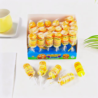 Bonbons gélifiés en forme de hamburger en gros, saveur fruitée, multicolores, emballage en boîte, sucrés, 15g*24pcs*12boîtes