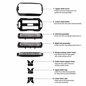 Cabezal <span class=keywords><strong>de</strong></span> Repuesto para Afeitadora Eléctrica, Recargable por USB, Resistente al Agua, Compatible con <span class=keywords><strong>Braun</strong></span> <span class=keywords><strong>Serie</strong></span> <span class=keywords><strong>3</strong></span> 32B, Cuchilla Única para Cuerpo y Rostro - Product Image 4