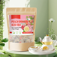 Sachets de thé aux fruits OEM Pêche Oolong – Saveur naturelle de pêche mélangée à un thé Oolong de haute qualité – Thé aux herbes rafraîchissant et sans sucre