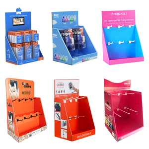 Custom Logo Printed Cardboard Counter Display Boxes Retail Point of Sale Corrugated CDU Display with Removable Header - Product Image 4