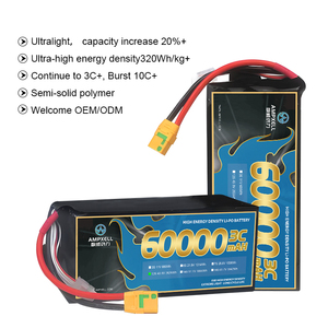 สถานะของแข็งโดรนแบตเตอรี่60000มิลลิแอมป์ต่อชั่วโมง75ah 90ah EXE แบตเตอรี่ความหนาแน่นสูงกึ่งของแข็งแพ็คแบตเตอรี่โดรน OEM AMX-60A043จากโรงงาน - Product Image 3