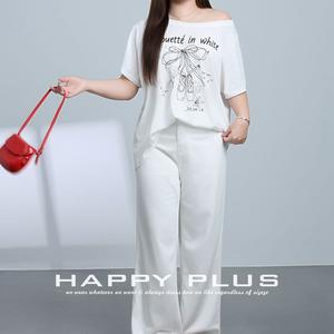 Camiseta Runqi con estampado de ballet y hombros descubiertos, color amarillo pálido, talla grande, top informal holgado de verano para mujer - Product Image 4