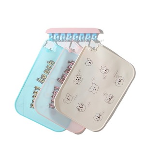 Silicone Placemat Rectangular Cartoon Print Non Slip Easy Clean For Babies 0-12 Months - Product Image 3