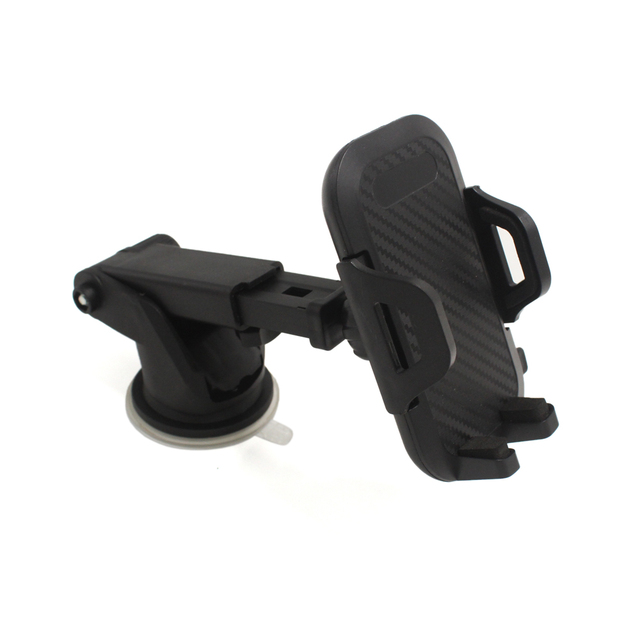 Carbon Fibre Smart Phone Mobile Phone Car Holder, Car Cellphone Holder for Car with Suction Cup