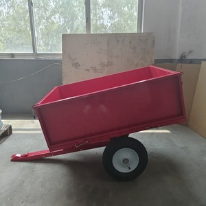 Chariot à benne basculante en acier pour jardin, pelouse, tracteur - Product Image 6