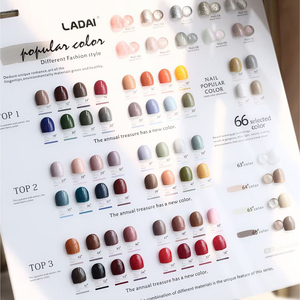 Ensemble de vernis à ongles en gel de 66 couleurs, 15 ml, écologique, sans odeur, gel à ongles qui s'enlève par trempage, UV LED, kit de vernis à ongles de couleur pour salon de manucure - Product Image 5
