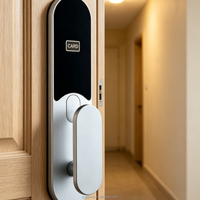 Cerradura de Hotel RFID de Baja y Alta Frecuencia con Tarjeta/Llave de Aluminio para Desbloqueo, Opcional con Cuerpo de 5 Pestillos y Modos de Gestión Dual