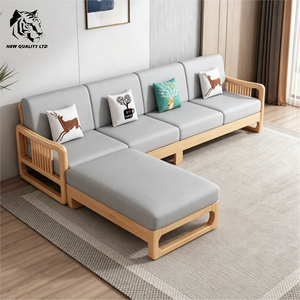china supplier low cost customized huge stock ship immediately couche <b>sofa</b> new design <b>living</b> <b>room</b> furniture wood sectional <b>sofa</b> - Product Image 5