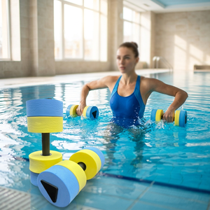 Haltères flottants pour piscine en EVA - Légers et confortables pour les exercices aquatiques - Product Image 1