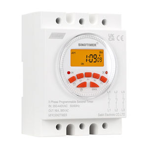 CN109S-380V <b>Mini</b> 16A Backlights Big LCD Display 380V/415V 7 Days Programmable Timer Switch 1 Second Interval Z54 - Product Image 2