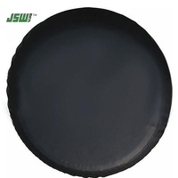 Housses de pneus de voiture noires imperméables de luxe 13''-18'' pouces, housses de valve en cuir PU de haute qualité pour la personnalisation des voitures