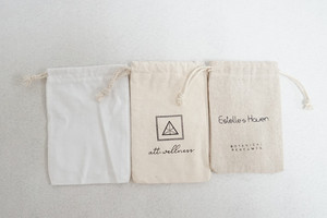 Bolsa de Calicó con Cordones de Diseño Personalizado para Venta al por Mayor, Bolsas de Cosméticos Reutilizables - Product Image 3