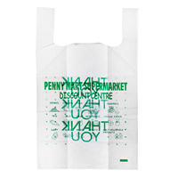 Respectueux de l'environnement HDPE LDPE usine Spot grand plastique impression personnalisée t-shirt Shopping gilet transporteur T-shirt sacs