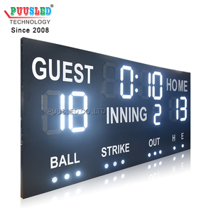PUUSLED Large Size Electronic Sport Gametime <strong>Display</strong> Outdoor <strong>LED</strong> Sports Scoreboard <strong>LED</strong> Baseball Softball Scoreboards for Sale - Product Image 4