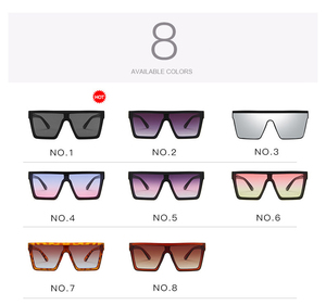 tendance designer <span class=keywords><strong>noir</strong></span> vintage nouveaux arrivants mode homme 2020 femmes carré nuances lunettes de soleil lunettes de soleil - Product Image 5