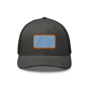 Gorra Trucker Negra de Malla, 6 Paneles, Ajustable, con Parche Bordado en el Panel Frontal, Unisex, Casual, para Adultos - Product Image 3