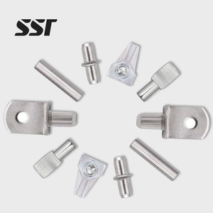 Gorgeous L Shaped Metal <b>Cabinet</b> <b>Shelf</b> Clips Zinc Plated Kitchen <b>Cabinet</b> 5Mm Glass <b>Shelf</b> Support Brackets - Product Image 1