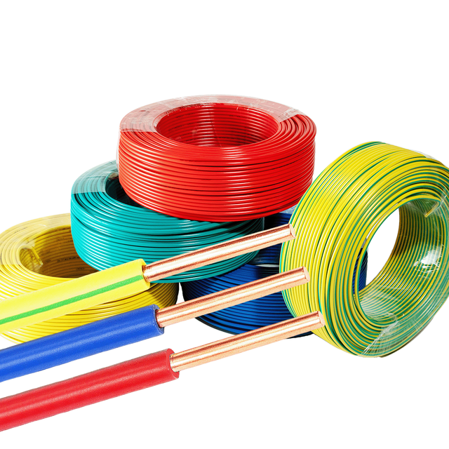 Fire Resistant ZC-BV PVC Insulated Copper Wire CE Approved Low Smoke Overhead Industrial Power Building Electrical Cable for
