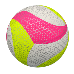 Microfibra PU Hexagon Print Voleibol Blanco/Rosa/<span class=keywords><strong>Verde</strong></span> Tamaño 5 PU <span class=keywords><strong>Pelota</strong></span> <span class=keywords><strong>de</strong></span> voleibol <span class=keywords><strong>de</strong></span> cuero para partido profesional - Product Image 2