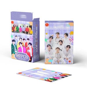 Set de 92 Tarjetas Fotográficas LOMO de Kpop Bangtan Boys con JIMIN <span class=keywords><strong>JUNGKOOK</strong></span> V JIN SUGA RM <span class=keywords><strong>J</strong></span>-<span class=keywords><strong>HOPE</strong></span>, Pegatinas de Papel para Regalos de Fans - Product Image 3